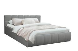 Кровать "Диана" ш. 1600 (Н=820мм) (жаккард серый)/осн.