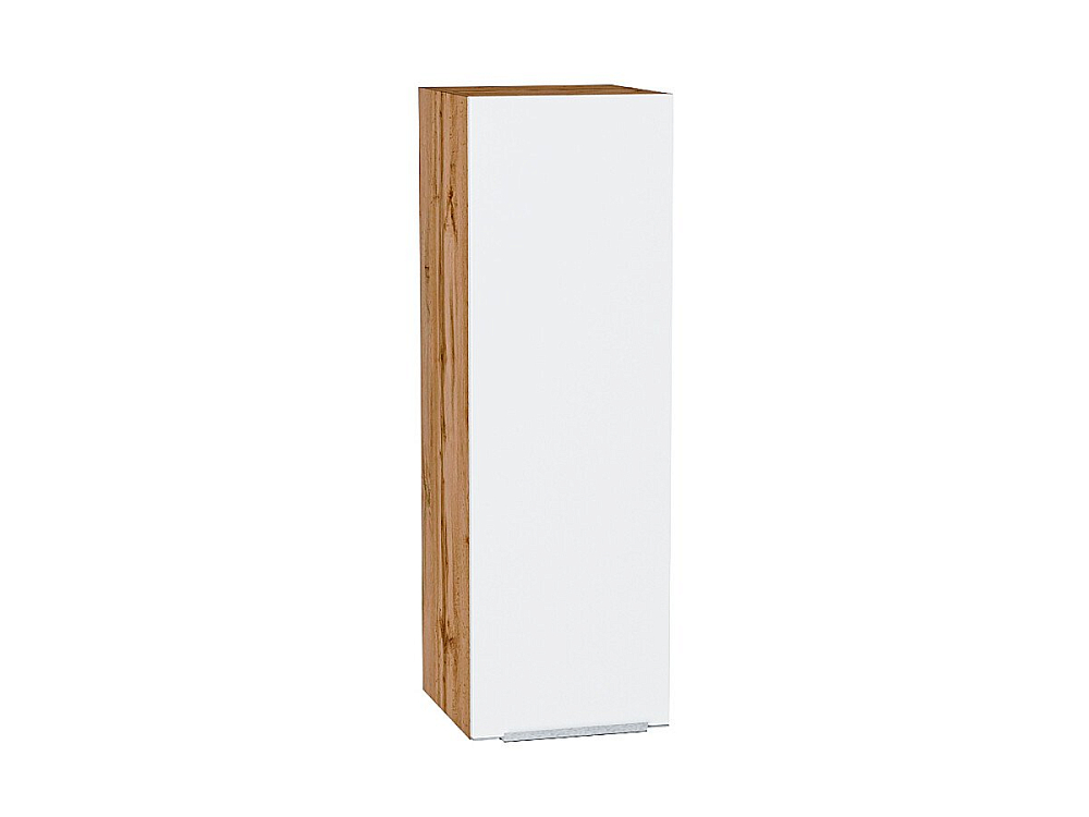 Шкаф верхний с 1-ой дверцей Фьюжн (920х300х320) Дуб Вотан/silky white