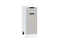 Шкаф нижний с 1-ой дверцей и ящиком Евро (816х300х478) Белый/Агат