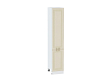 Шкаф пенал с 2-мя дверцами Ницца 400 (для верхних шкафов высотой 720) (2132х400) Белый/Дуб крем
