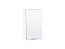 Шкаф верхний с 1-ой дверцей Валерия-М (716х400х318) Белый/Белый металлик