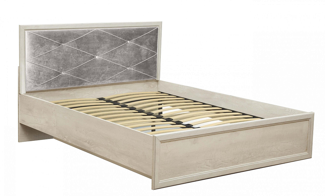Кровать двуспальная с ортопедическим осн. 32.25 - 01 Сохо (1400) бетон пайн белый/бетон пайн патина