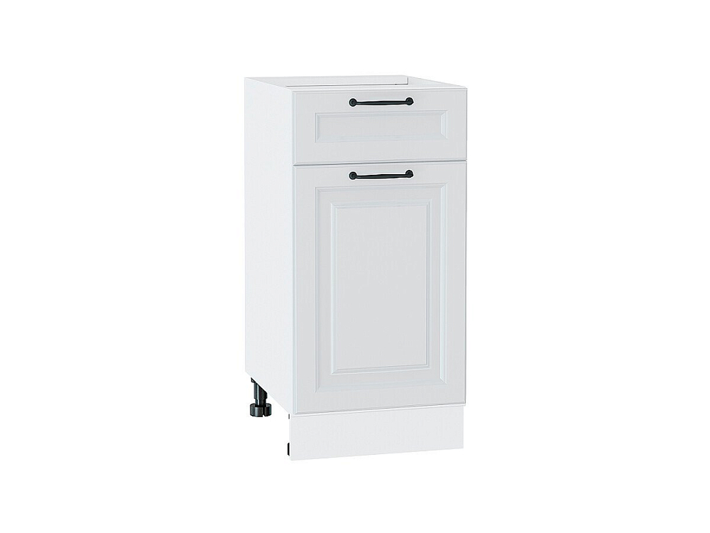 Шкаф нижний с 1-ой дверцей и ящиком Ницца (816х400х478) Белый/blanco