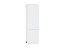 Шкаф пенал с 2-мя дверцами Фьюжн (2132х600х576) Белый/Silky White