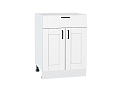 Шкаф нижний с 2-мя дверцами и ящиком Лофт (816х600х480) Белый/super white