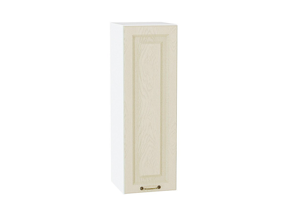 Шкаф верхний с 1-ой дверцей Ницца (920х300х318) Белый/Дуб крем
