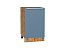 Шкаф нижний с 1-ой дверцей Фьюжн (816х500х480) Дуб Вотан/Silky Blue