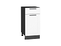 Шкаф нижний с 1-ой дверцей и ящиком Глетчер (816х400х478) graphite/Айленд Силк