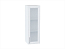 Шкаф верхний с 1-ой остекленной дверцей Сканди (920х300х320) Белый/White Softwood