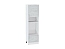 Шкаф пенал с 1-ой дверцей и ящиком под технику Лофт (2132х600х576) Белый/Nordic Oak