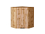 Шкаф верхний угловой Флэт (716х600х600) Дуб Вотан/Wotan Oak 2S
