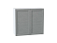 Шкаф верхний с 2-мя дверцами Сканди (716х800х318) Белый/Grey Softwood