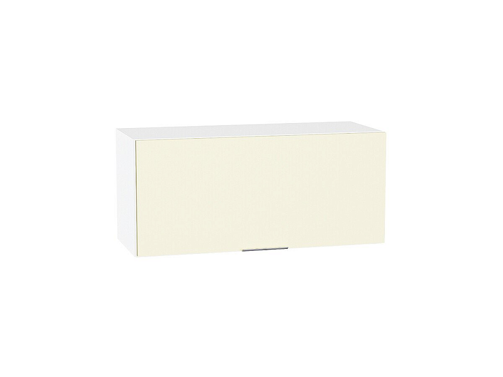 Шкаф верхний горизонтальный Терра (358х800х318) Белый/Ваниль Софт