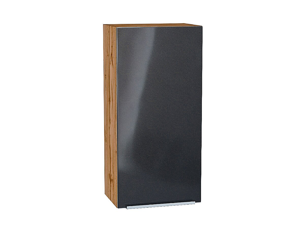 Шкаф верхний с 1-ой дверцей Фьюжн (920х450х320) Дуб Вотан/anthracite