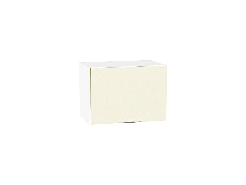 Шкаф верхний горизонтальный Терра (358х500х318) Белый/Ваниль Софт