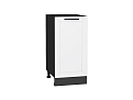 Шкаф нижний с 1-ой дверцей Глетчер (816х400х478) graphite/Айленд Силк