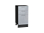 Шкаф нижний с 3-мя ящиками Валерия-М (816х400х478) Graphite/Серый металлик дождь светлый