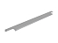Ручка торцевая мебельная Т-2 (446х15х40) Матовый Алюминий