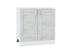 Шкаф нижний с 2-мя дверцами Лофт (816х800х480) Белый/Nordic Oak