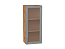 Шкаф верхний с 1-ой остекленной дверцей Сканди (920х400х320) Дуб Вотан/Grey Softwood