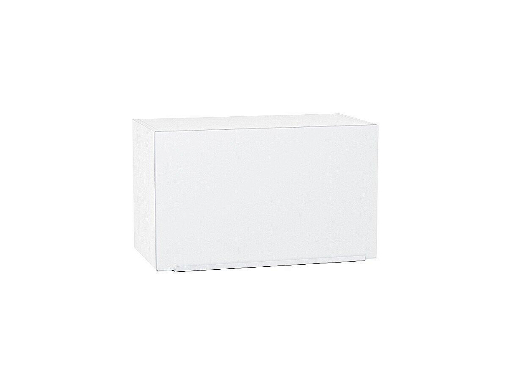 Шкаф верхний горизонтальный Фьюжн (358х600х320) Белый/silky white