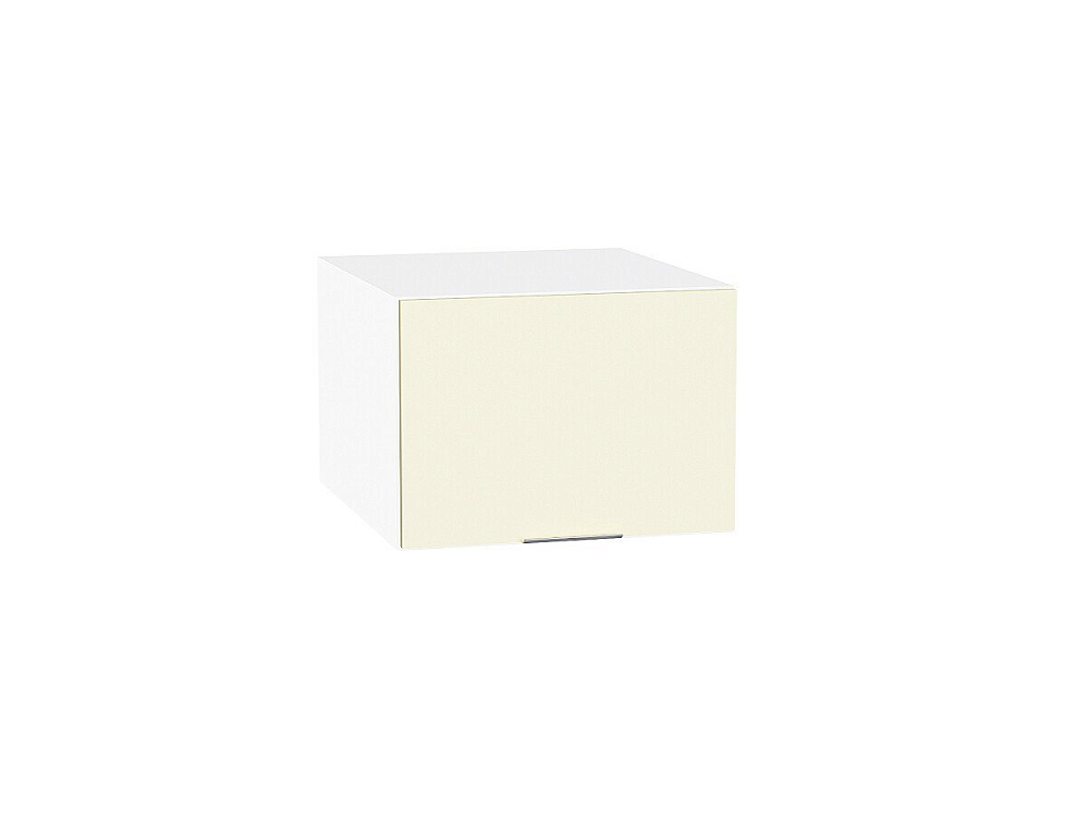 Шкаф верхний горизонтальный с увеличенной глубиной Терра (358х500) Белый/Ваниль Софт