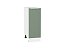 Шкаф нижний с 1-ой дверцей Фьюжн (816х300х480) Белый/Silky Mint