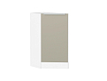 Шкаф нижний торцевой Фьюжн (816х296х554) Белый/silky grey