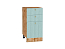 Шкаф нижний с 3-мя ящиками Прованс (816х400х478) Дуб Вотан/Голубой