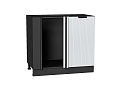 Шкаф нижний угловой Евро Лайн (816х890х478) graphite/Белый