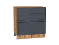 Шкаф нижний с 3-мя ящиками Сканди (816х800х480) Дуб Вотан/graphite softwood