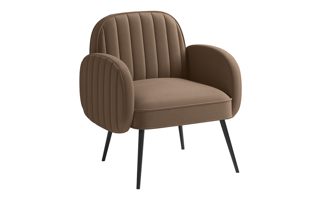 Флеминг Ф / Кресло велюр fresh корица