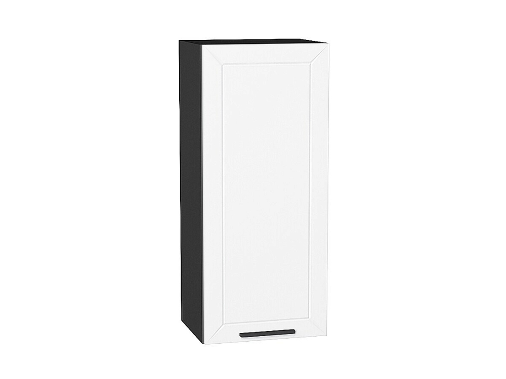 Шкаф верхний с 1-ой дверцей Глетчер (920х400х318) graphite/Айленд Силк