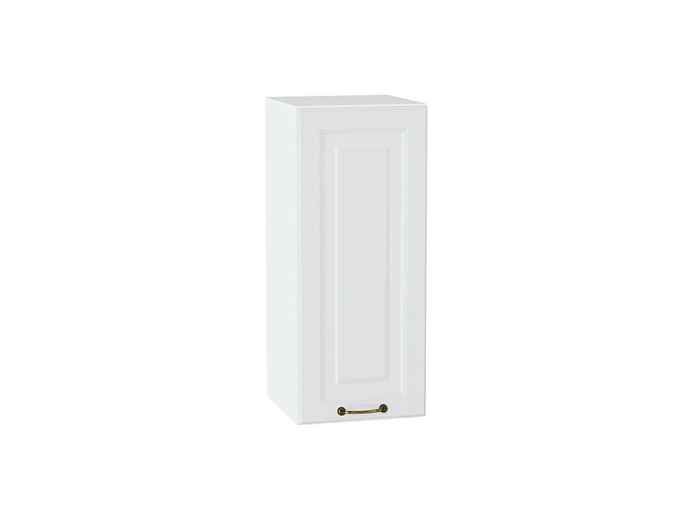 Шкаф верхний с 1-ой дверцей Ницца (716х300х318) Белый/Белый