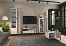 Модульная гостиная Либерти белый/дуб каньон/профиль masa decor белый