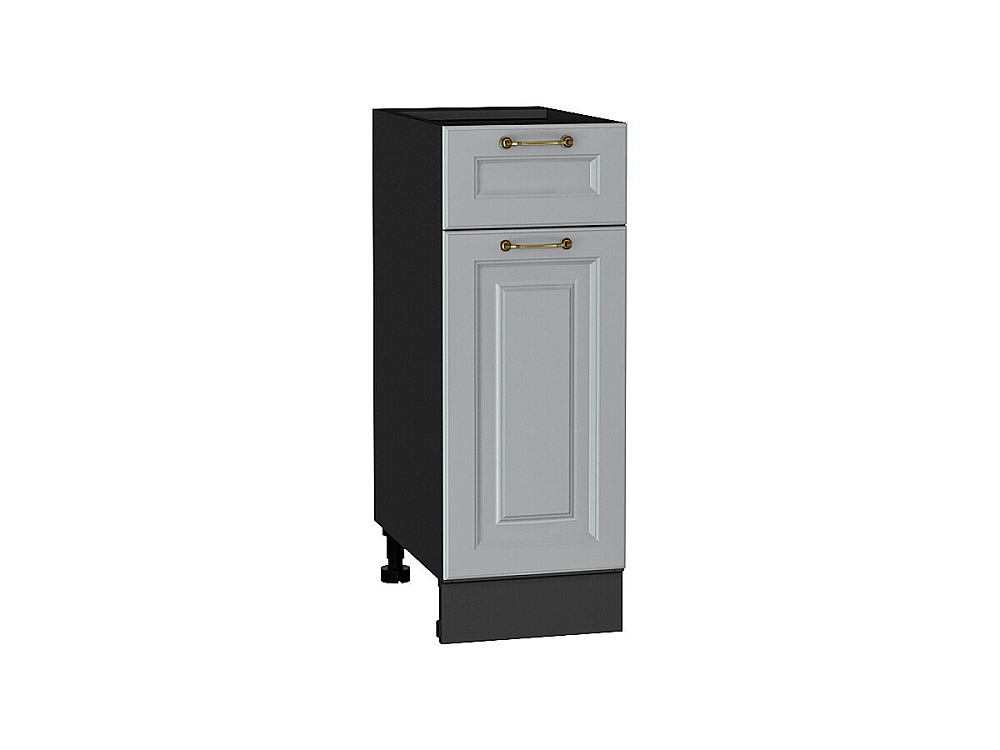 Шкаф нижний с 1-ой дверцей и ящиком Ницца (816х300х478) graphite/Графит
