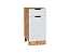 Шкаф нижний с 1-ой дверцей и ящиком Евро (816х400х478) Дуб Вотан/Белый