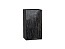 Шкаф верхний с 1-ой дверцей Валерия-М (716х400х318) Graphite/Черный металлик дождь