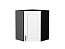 Шкаф верхний угловой Лофт (716х600х600) Graphite/Super White