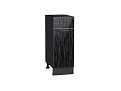 Шкаф нижний с 1-ой дверцей и ящиком Валерия-М (816х300х478) graphite/Черный металлик дождь