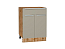 Шкаф нижний с 2-мя дверцами и ящиком Фьюжн (816х600х480) Дуб Вотан/Silky Grey