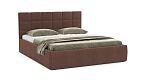 Кровать "Диана" 1600 (Н=1010мм) с подъемным мех. жаккард тесла шоколад