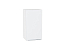 Шкаф верхний с 1-ой дверцей Фьюжн (716х400х320) Белый/Silky White