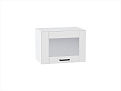 Шкаф верхний горизонтальный остекленный Лофт (358х500х320) Белый/super white