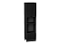 Шкаф пенал с 1-ой дверцей и ящиком под технику Евро Лайн (2132х600х574) Graphite/Антрацит