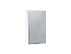 Шкаф верхний с 1-ой дверцей Валерия-М (716х400х318) Белый/Серый металлик дождь светлый