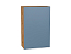 Шкаф верхний с 1-ой дверцей Фьюжн (920х600х320) Дуб Вотан/Silky Blue