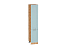 Шкаф пенал с 2-мя дверцами Ницца (2132х400х574) Дуб Вотан/Голубой
