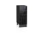 Шкаф нижний с 3-мя ящиками Валерия-М (816х300х478) Graphite/Черный металлик дождь