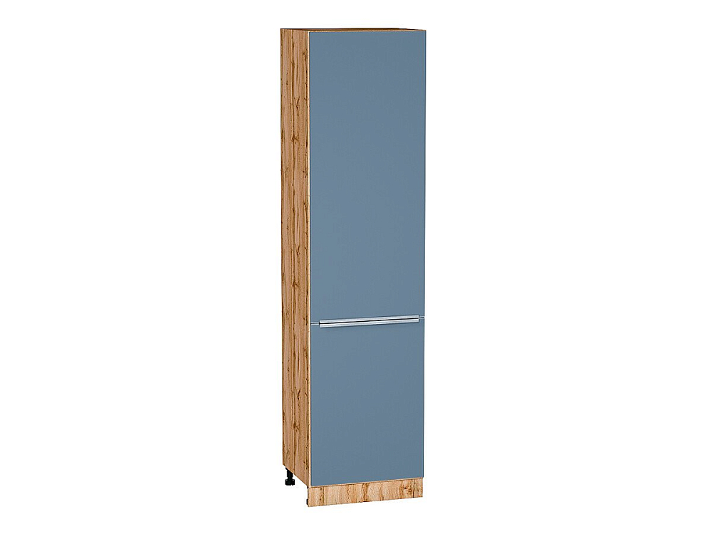 Шкаф пенал с 2-мя дверцами Фьюжн (2336х600х576) Дуб Вотан/silky blue